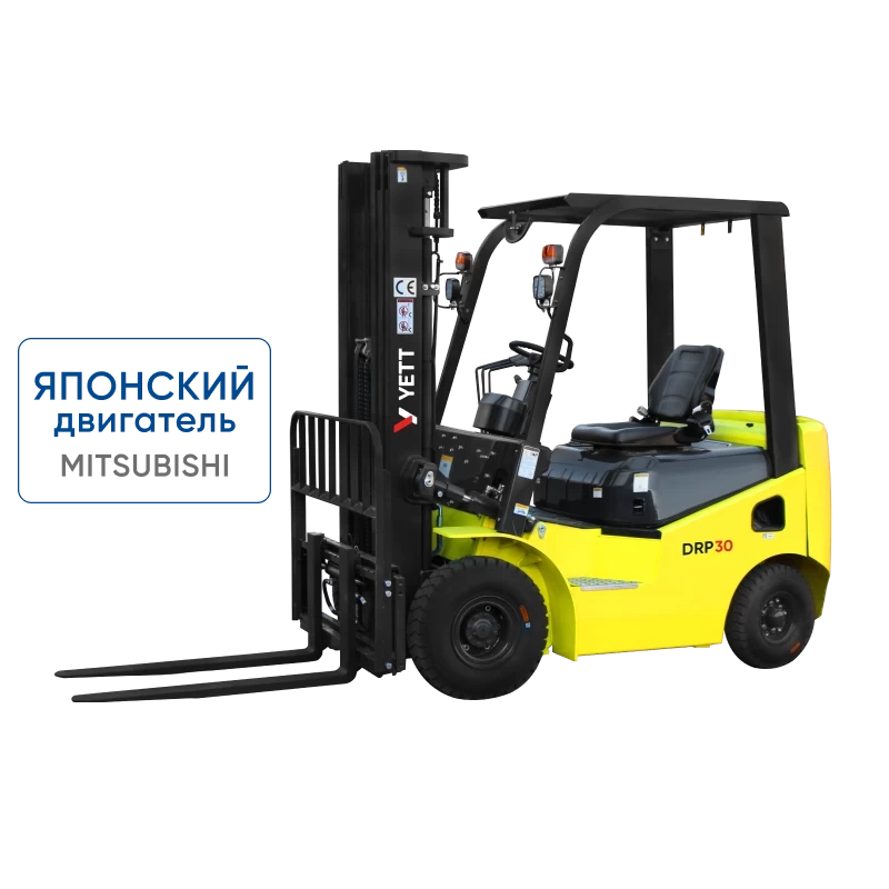 фото дизельный погрузчик с японским двигателем yett drp30-m1k2c-zsm480-ss