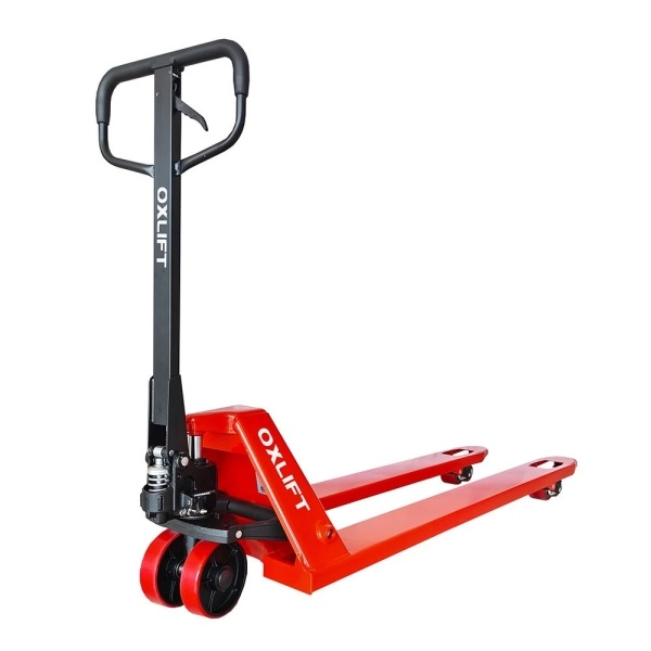 фото ручная гидравлическая тележка длинновильная oxlift ox25-l1500 1500 мм 2500 кг