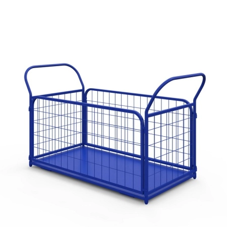 фото тележка платформенная с сетчатыми бортами тс 5 (700х1200) без колес