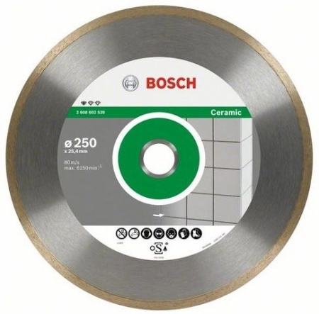 Круг алмазный BOSCH STANDARD FOR CERAMIC 300X25.4/30 (2608602540) Ф300х30мм по керамике