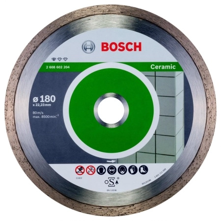 Круг алмазный BOSCH STANDARD FOR CERAMIC (2608602204) Ф180х22мм по керамике