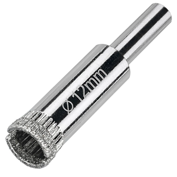 Алмазная коронка по керамограниту, плитке, кафелю 12 мм Diamond Industrial (2 шт)