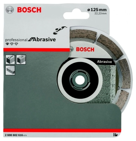 Круг алмазный BOSCH STANDARD FOR ABRASIVE (2608602616) Ф125х22мм по песчанику