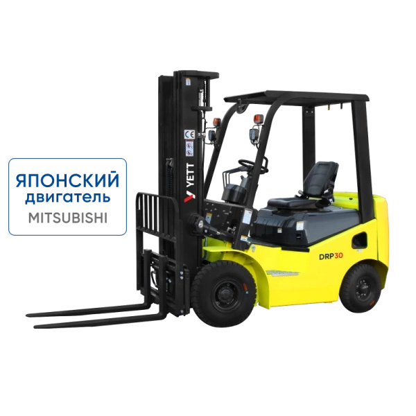 фото дизельный погрузчик с японским двигателем yett drp30-m1k2c-zsm480-ss
