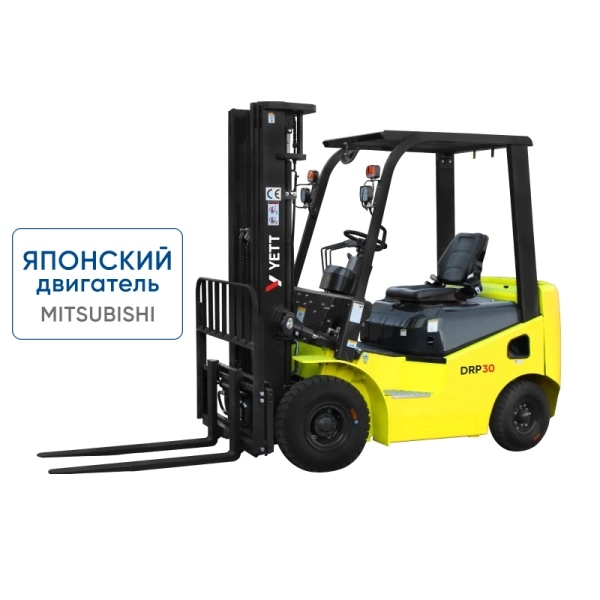 фото дизельный погрузчик с японским двигателем yett drp30-m1k2c-zsm480-ss