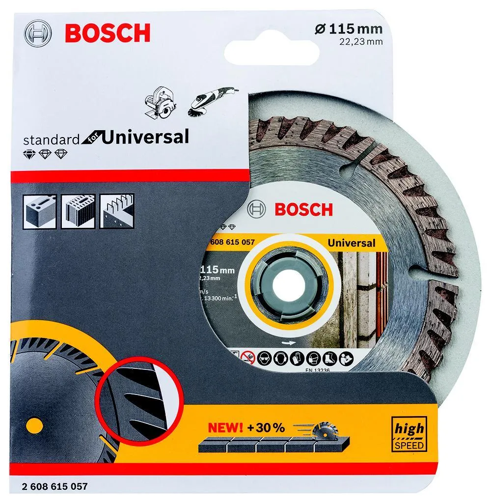 Круг алмазный BOSCH (2608615057) Ф115х22мм универсальный