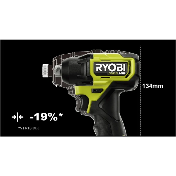 фото импульсный винтоверт ryobi one+ hp rid18c-0